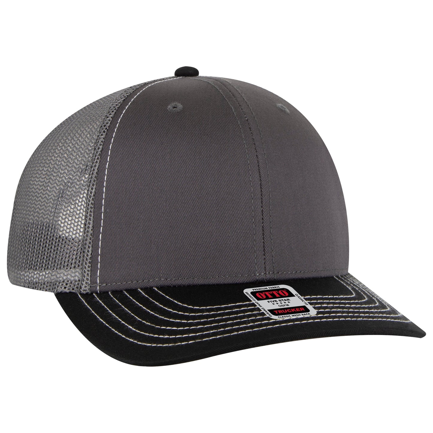 [12 pack] Leather Patch 112 Trucker Snapback